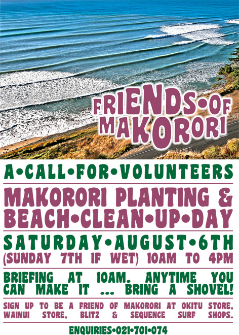 Makorori Centre surf break