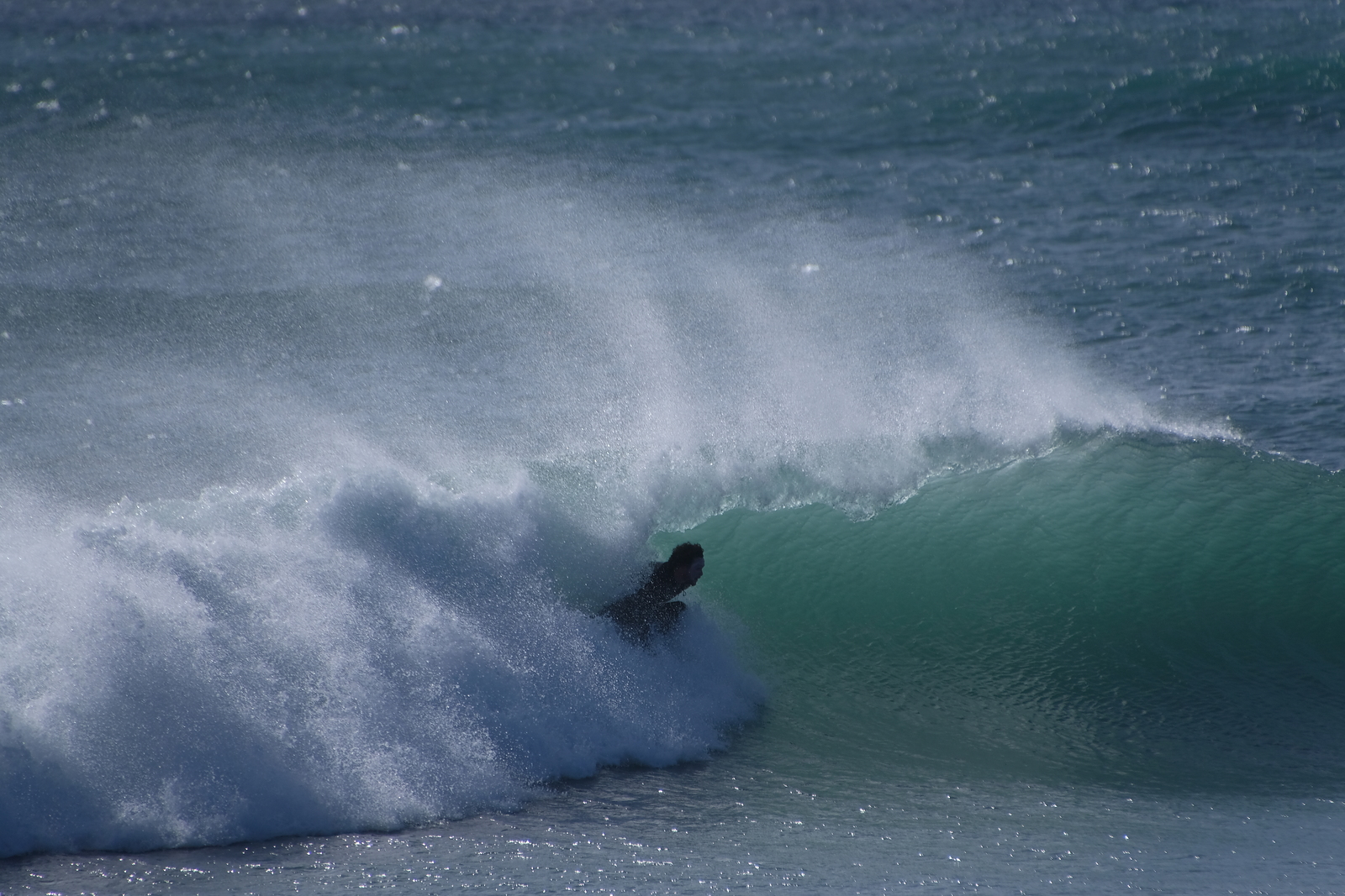 Offshore surf at Wharariki, Wharariki Beach