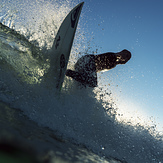 Backside attack at Somo beach, Playa de Somo
