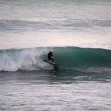Evening glassy surf session at Whales, Wainui Beach - Whales