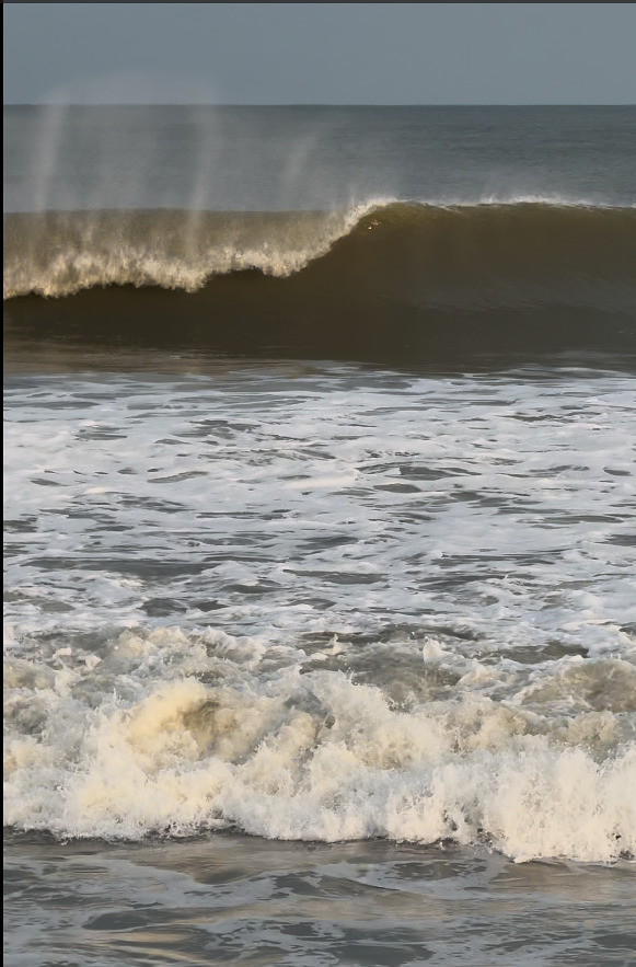 Hurricane Erin Wednesday afternoon, The Washout