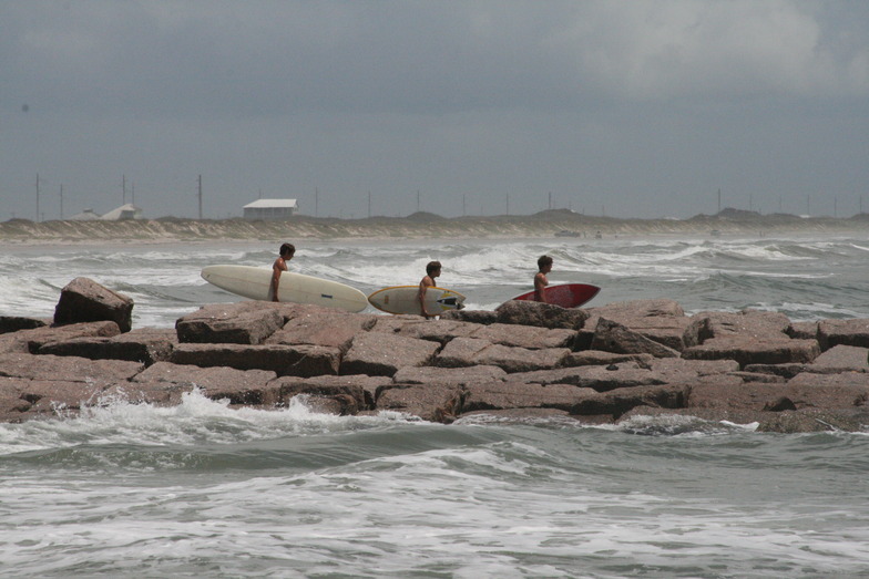 Day after tropical storm Don August 2011, Port Aransas