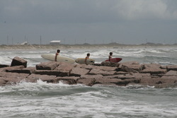 Day after tropical storm Don August 2011, Port Aransas photo