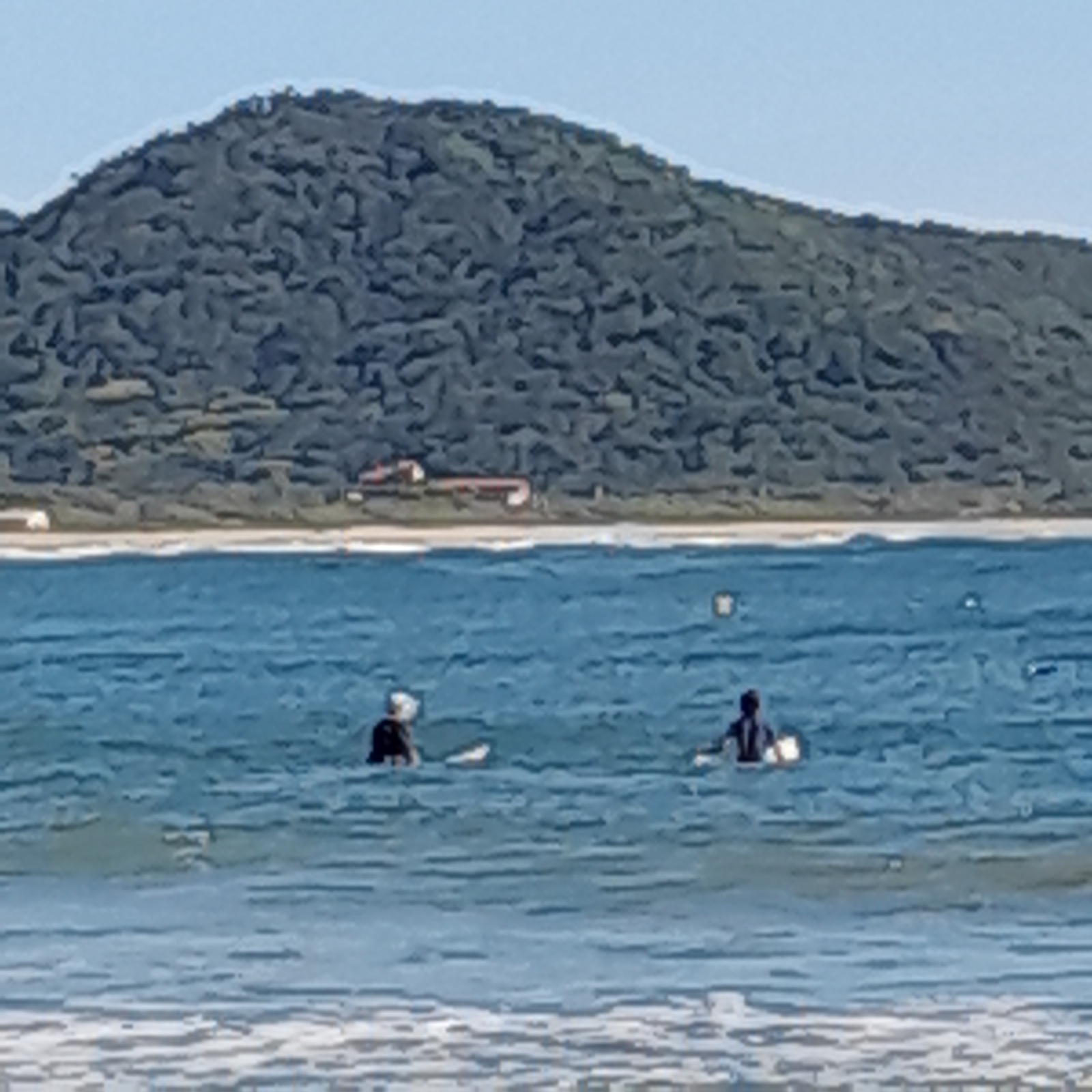 The locals surfing, Armacao
