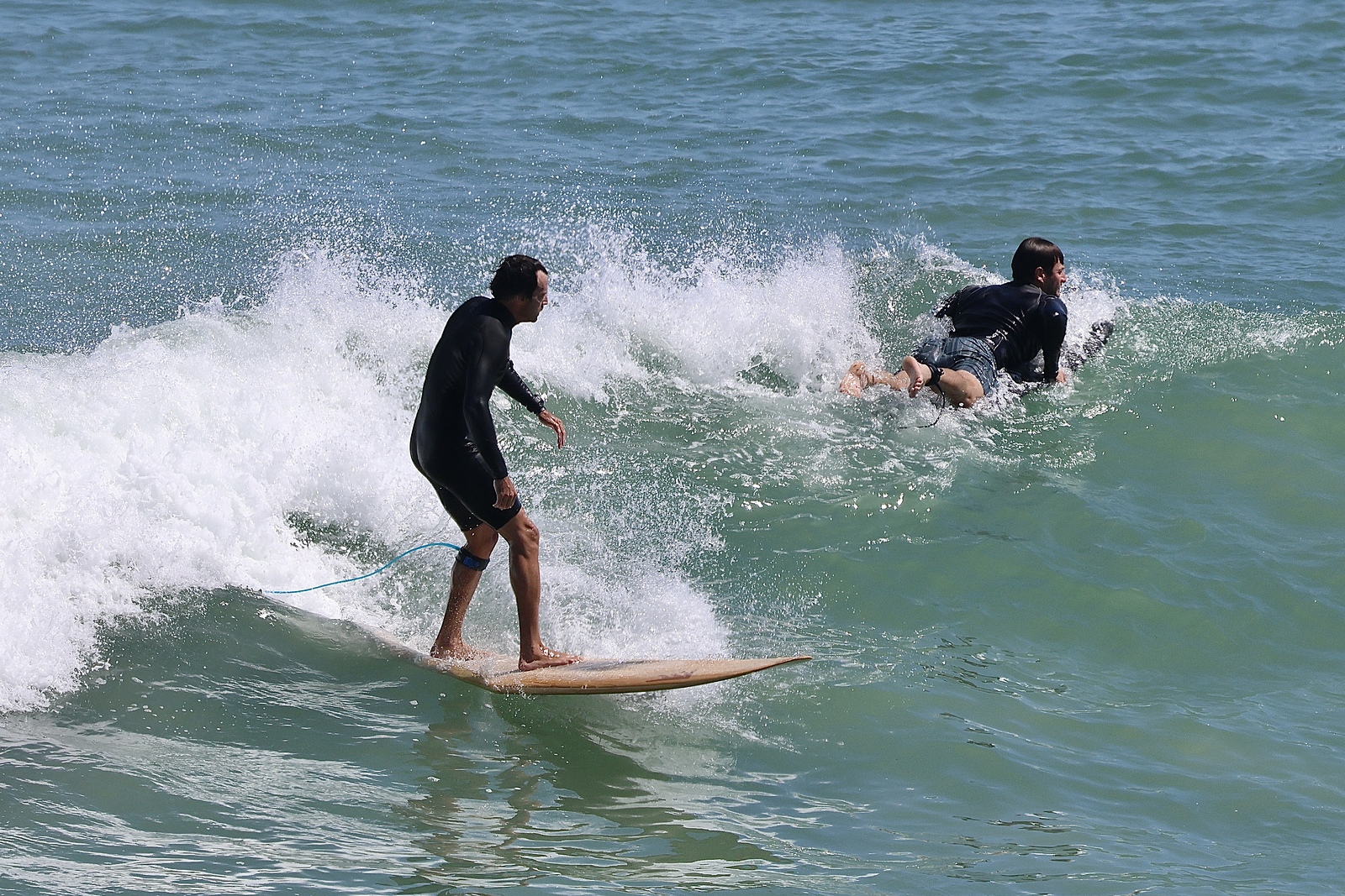 Riding the long left hander at Geeries., Cozies and Geeries