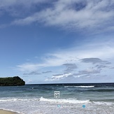 The conditions in Balangan beach by 4 February 