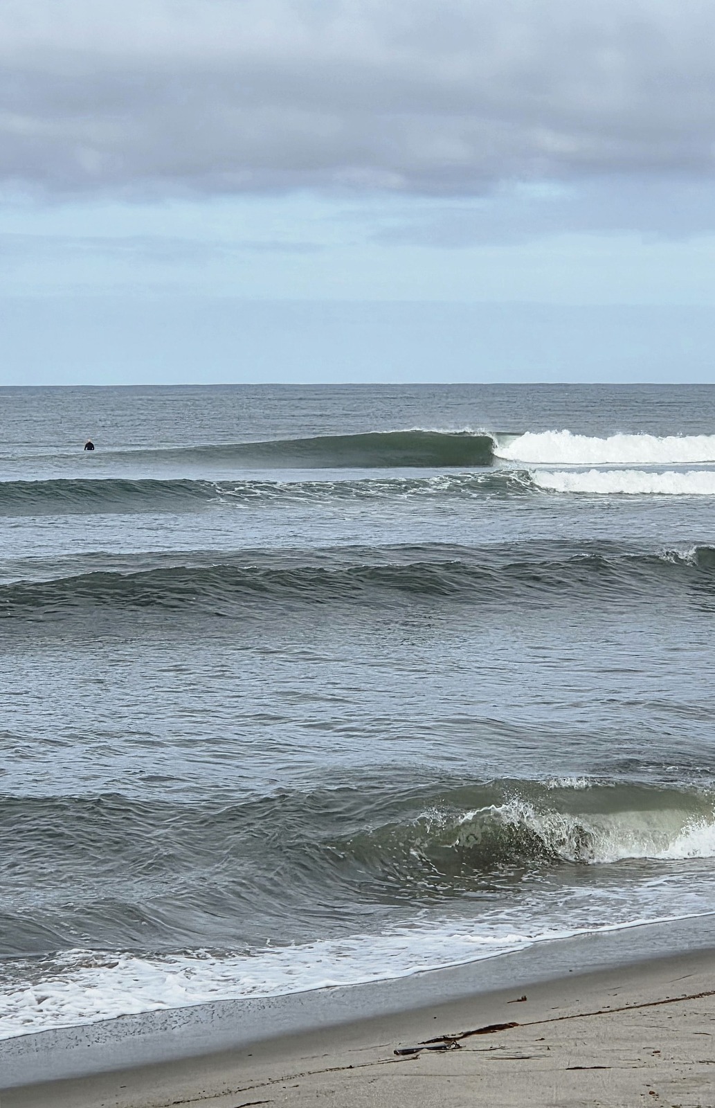 Corner longboard, Goosewing Beach