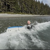 Boogie boarding at China Beach