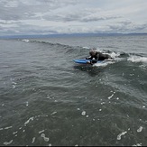 Boogie boarding at China Beach