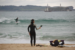 surf people, Playa de Somo photo