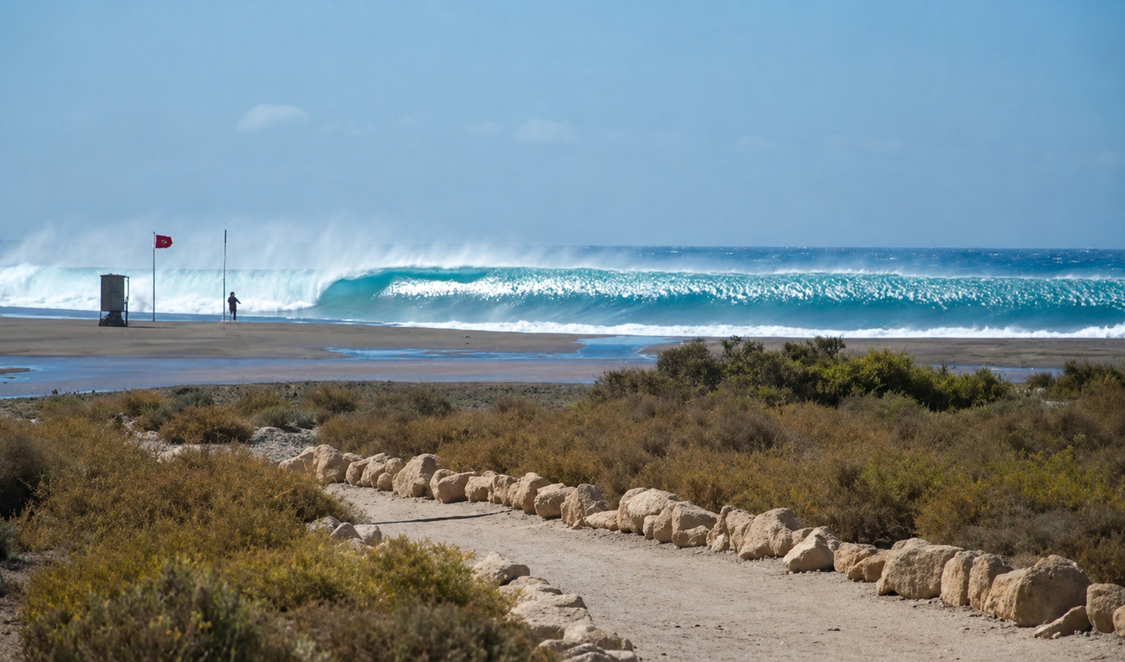 Big swell playa de la Tejita, El Medano