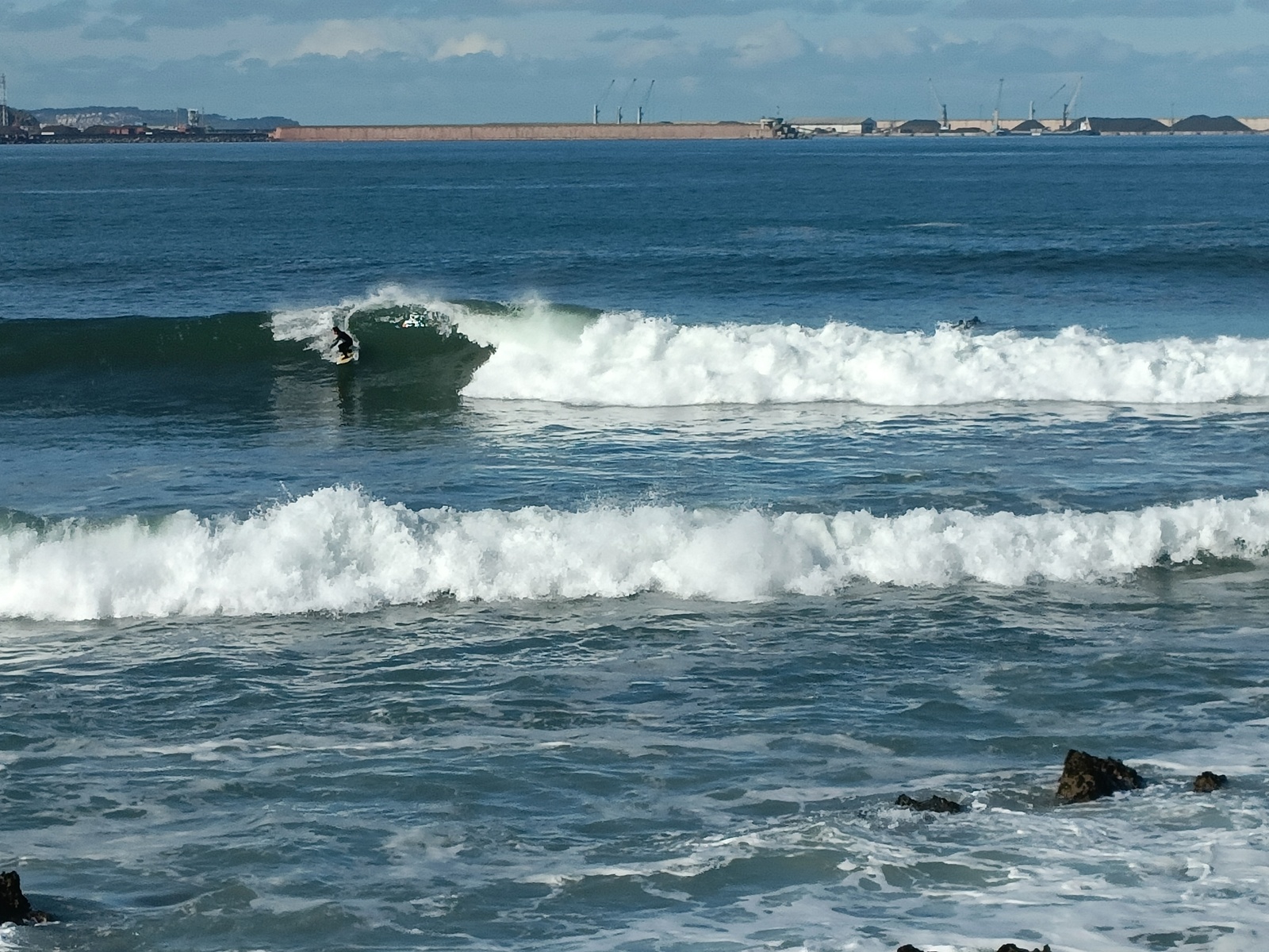 La roca, Playa de San Lorenzo