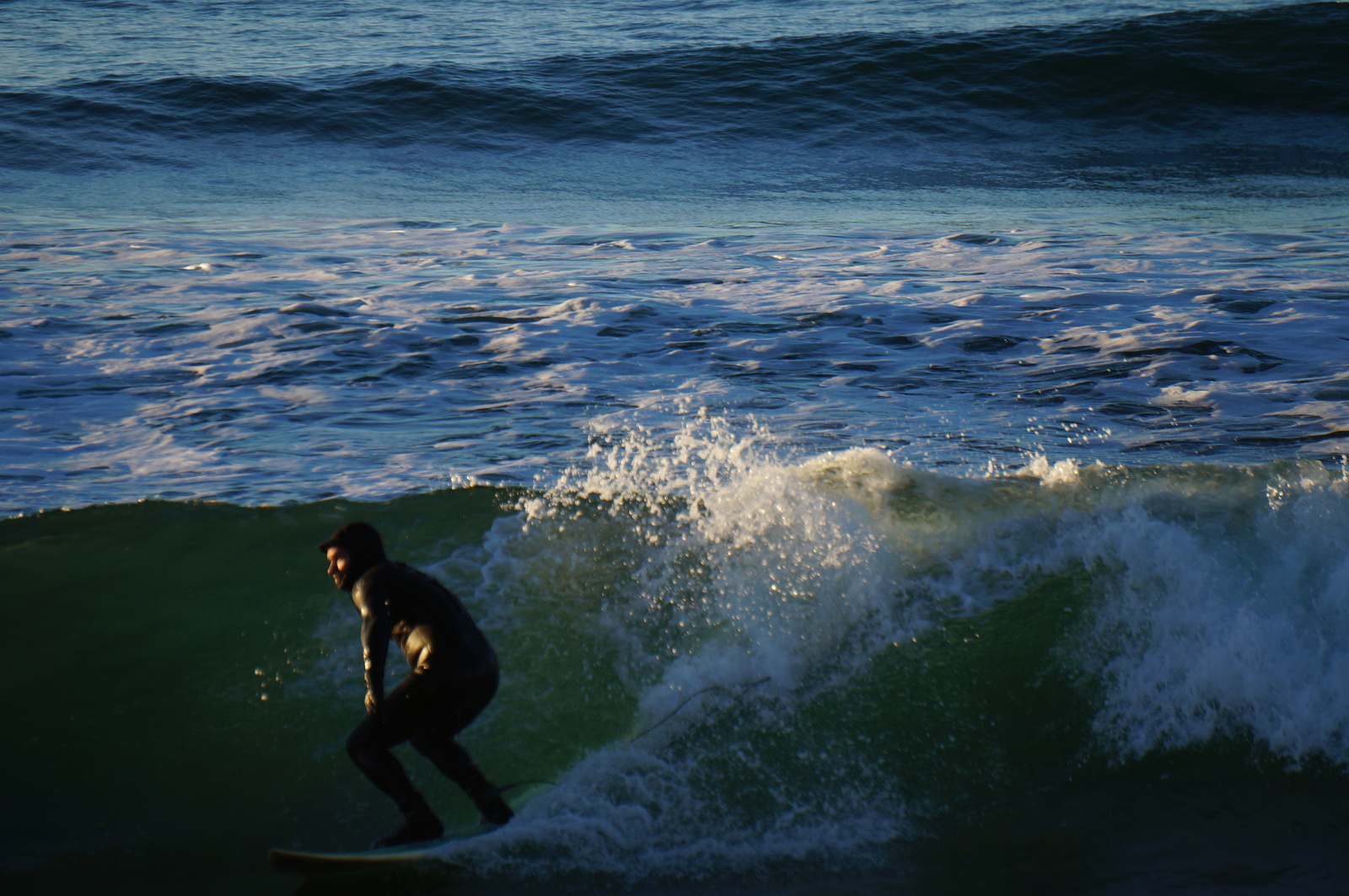 Surfing at Nelscott Beach., Lincoln City
