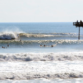 Morning after Hurricane Katia, Nags Head Pier