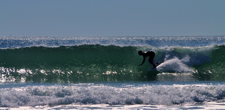 Fall Surfing at Gooch's Beach, Kennebunk Beach