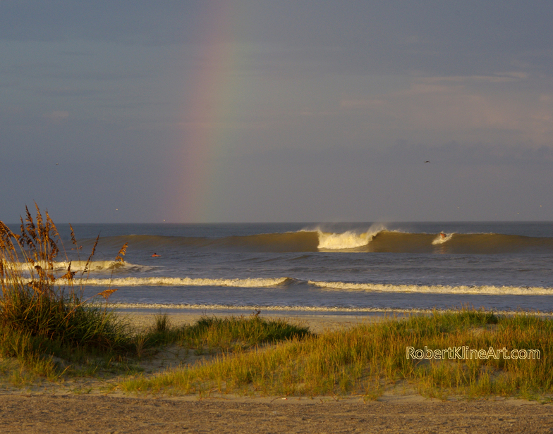 Rainbow - Hurricane Katia Saint Augustine Florida, St Augustine Beach Pier