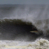 Tube ride - Hurricane Irene swell, St Augustine Beach Pier