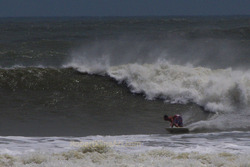 Hurricane Irene swell, St Augustine Beach Pier photo