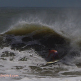 Hurricane Irene swell, St Augustine Beach Pier