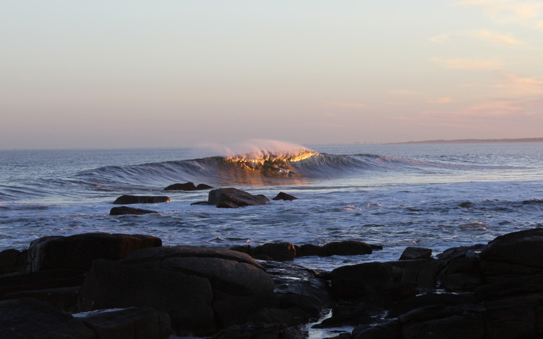 Jose Ignacio, offshore, at sunset