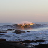 Jose Ignacio, offshore, at sunset