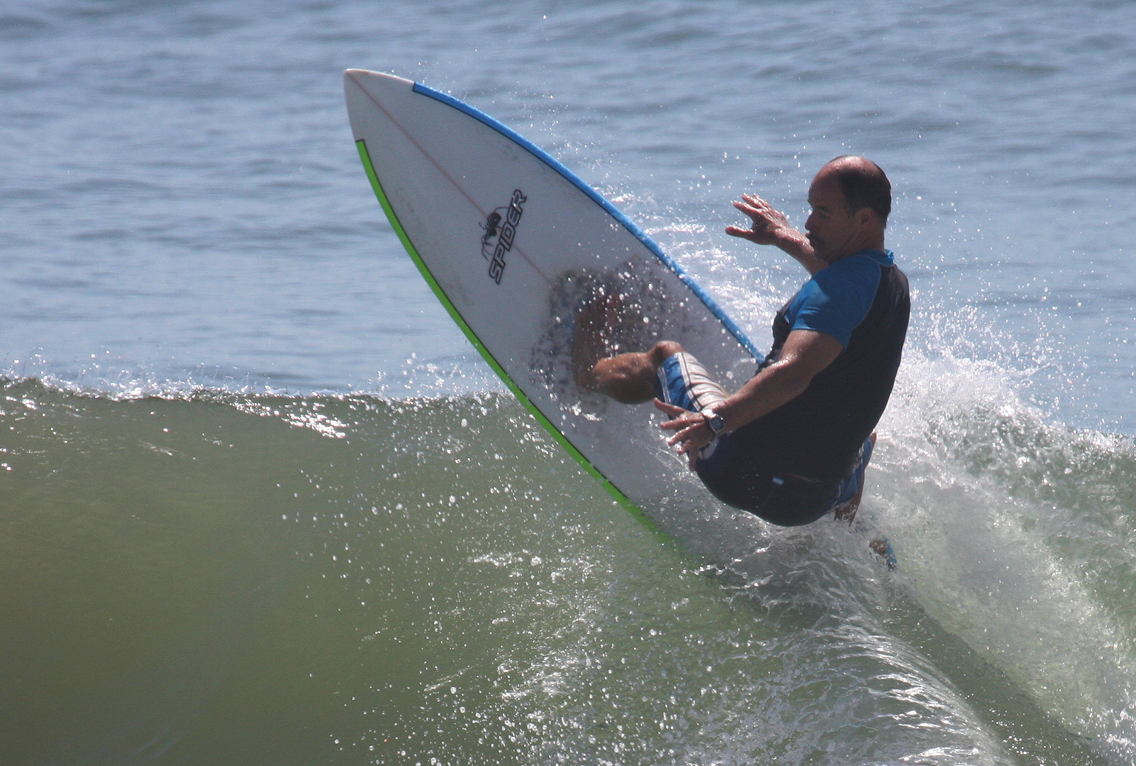 Speedy turn at the top, Alkantstrand