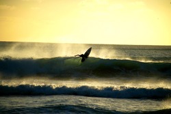 Winter Sunset, Back Beach photo