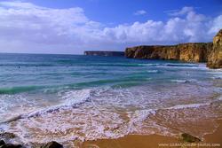 Praia do Beliche surf spot, Sagres, Algarve, Portugal photo