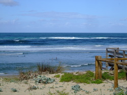 Mimizan Plage Sud in August photo