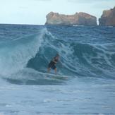 Josh catches a sick left!, Pyramid Rock