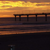 First signs of the new southeast swell at dawn ....., New Brighton Beach