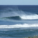 A sizeable peak sneaks through unridden, Sharps Beach