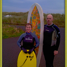 Surfing in Movember, Creswell Beach