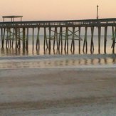 low surf, Fernandina Beach Pier