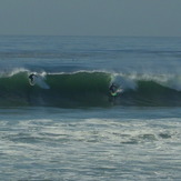 "Dropping in", Sunset Cliffs