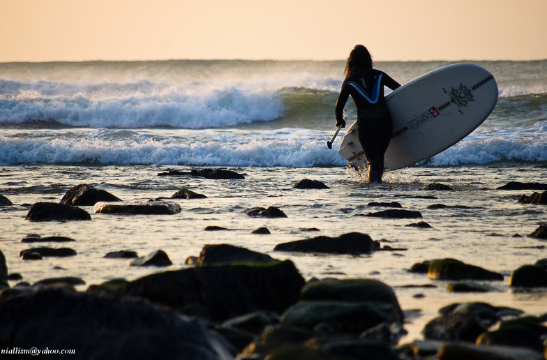 supping at sunset, Strandhill