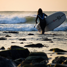 supping at sunset, Strandhill