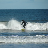 Enjoying the surf at Yellowcraig, Yellowcraig Beach