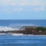 left, Caves Beach