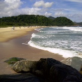 Nice summer day in Brazil, praia da Juréia - São sebastião, Praia da Boraceia