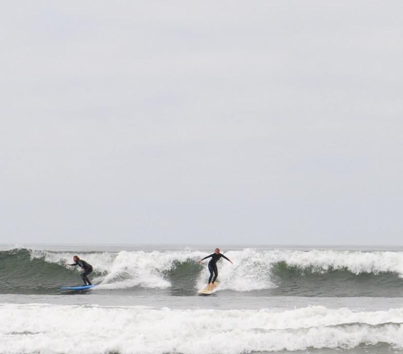 mom daughter drop in Hobuck Beach, Hobuck/North Coast