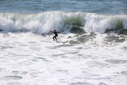 Surfing at Manhattan Beach Pier, Manhattan Beach and Pier photo