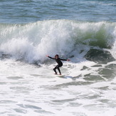Surfing at Manhattan Beach Pier, Manhattan Beach and Pier