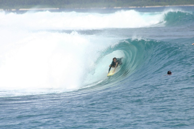 DANIEL MAWKES TUBED AT MACCAS, Macaronis