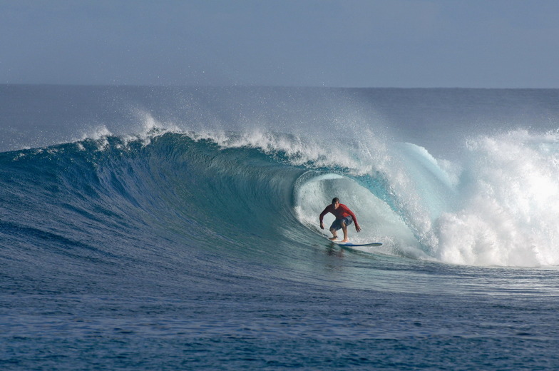 Barrel time at Five Islands