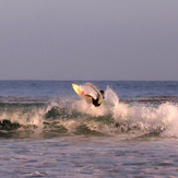 Surfing during solar ecplise, Topanga Point