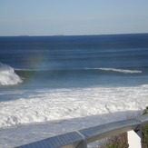 Jye Burns towed in of Bar Reef, Bar Beach