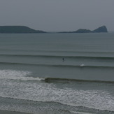 Clean swell at Rhossili