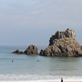 laga sin olas, Playa de Laga