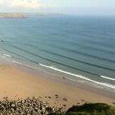 Swell lines at Marloes, Marloes Sands